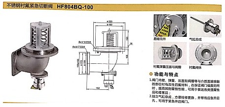 Õ㽼Ρ²»Ðâ¸Ö³Ä·ú½ô¼±ÇжϷ§HF804BQ-100 Õ㽼Ρ²»Ðâ¸Ö³Ä·ú½ô¼±ÇжϷ§HF804BQ-100